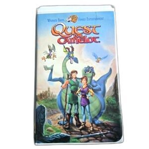 Quest for Camelot 1998 VHS Warner Bros Animated Fantasy Adventure